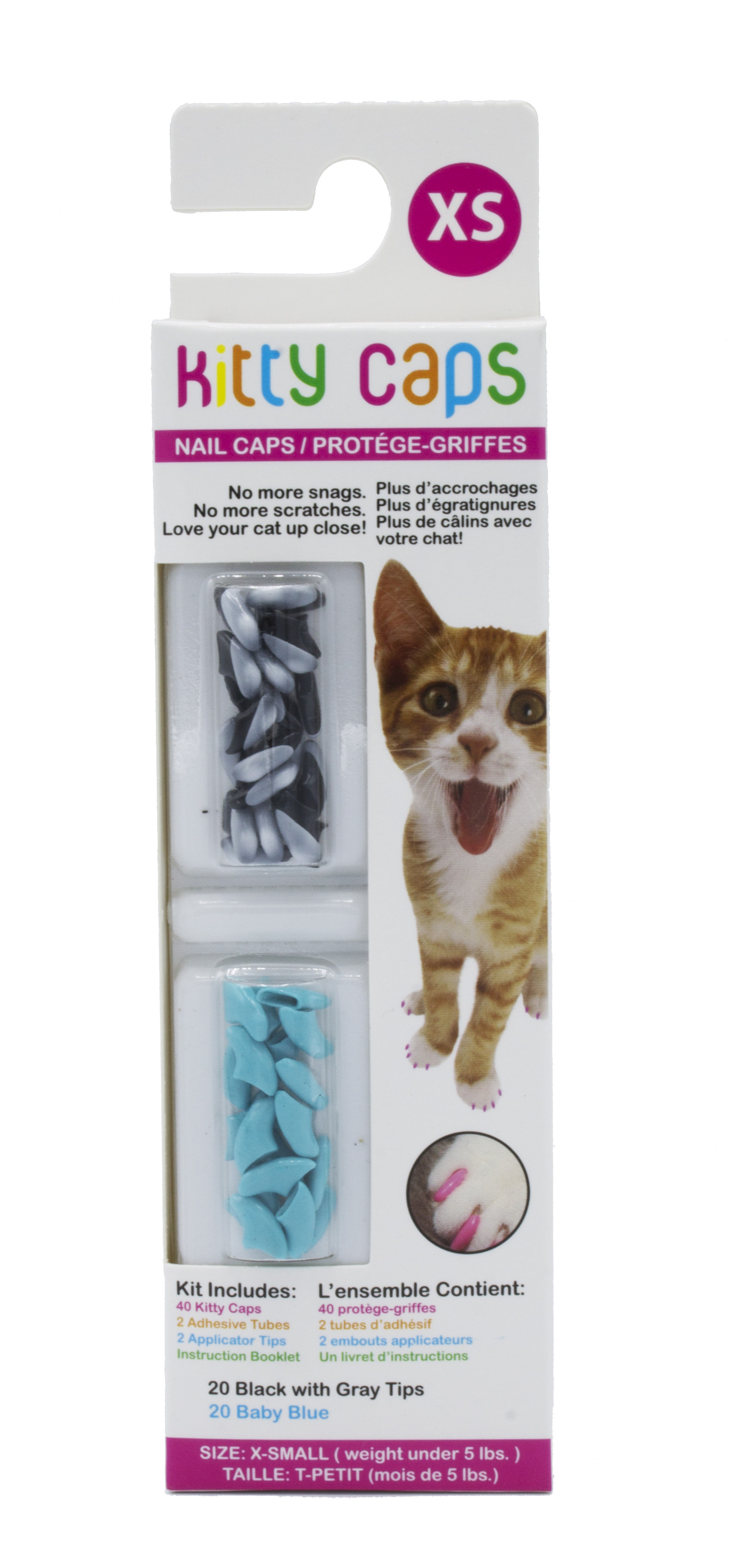 Cat Nail Caps Set Pet Cat Nail Cat Soft Claws Nail Covers for Cat Claw -  Walmart.com
