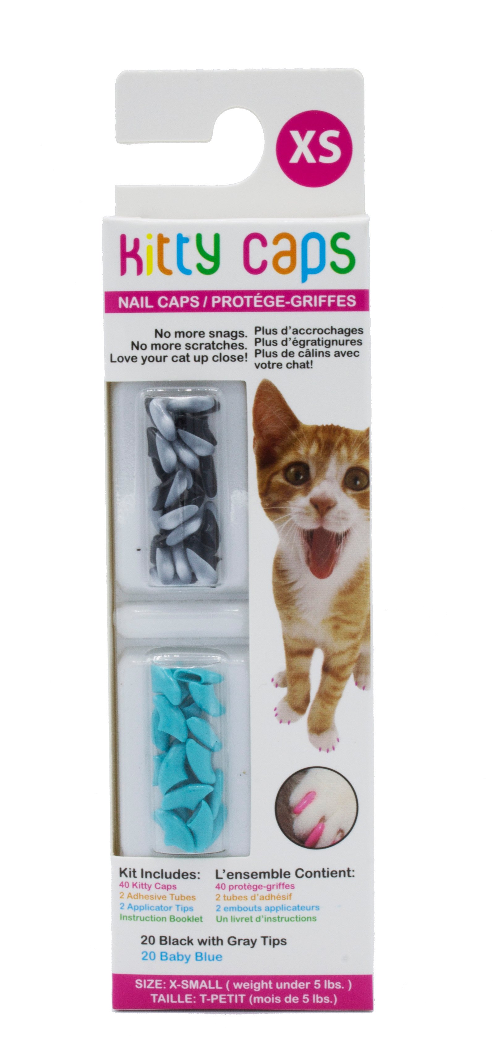 Cat Nail Caps Set Pet Cat Nail Cat Soft Claws Nail Covers for Cat Claw -  Walmart.com