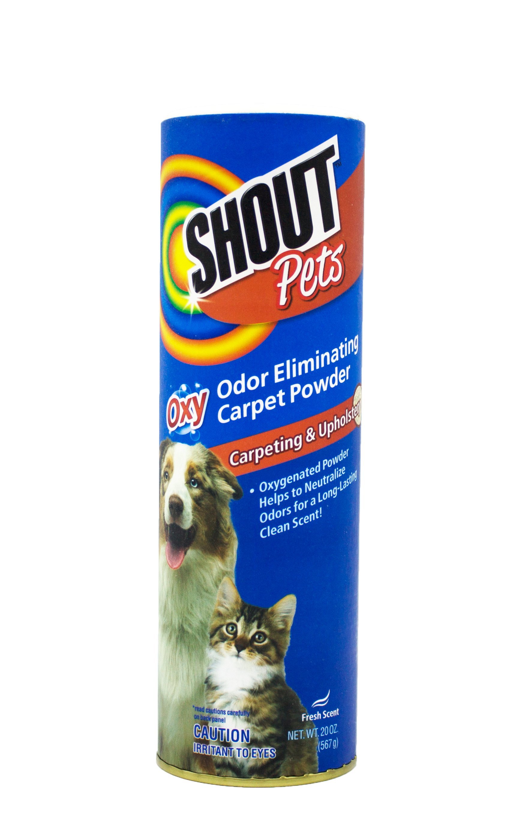 Shout For Pets Stains Turbo Oxy Carpet Odor Eliminator Powder 20 Ounces
